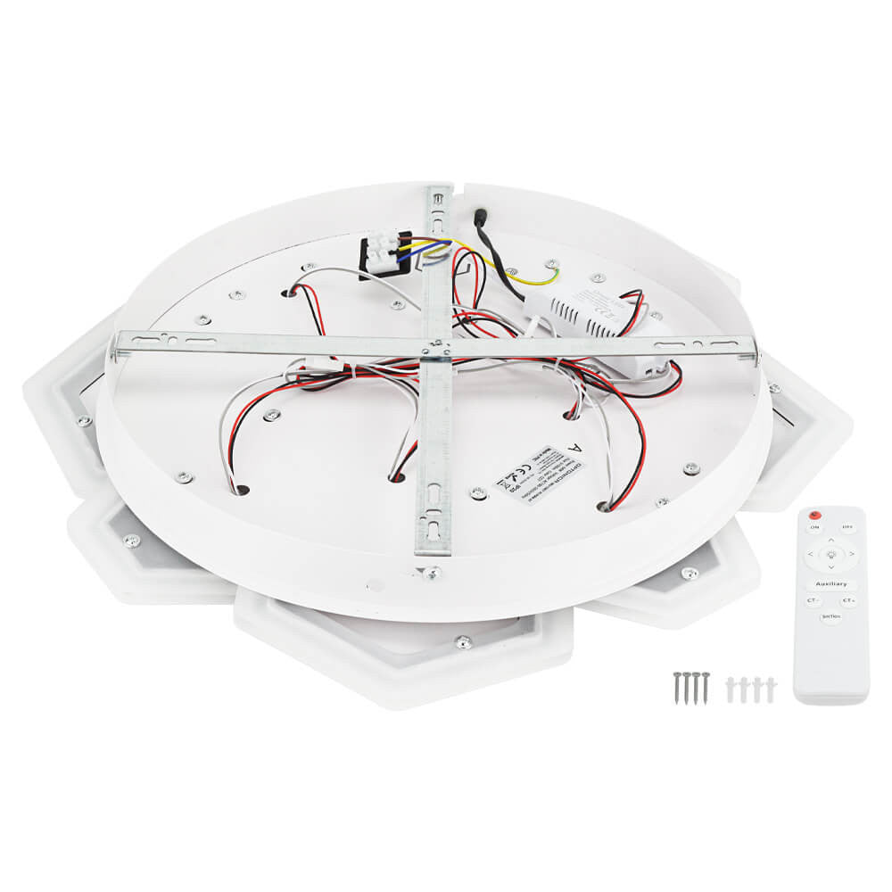 LED Ceiling Light 68W White/Grey Body CCT + Remote Control - image 6