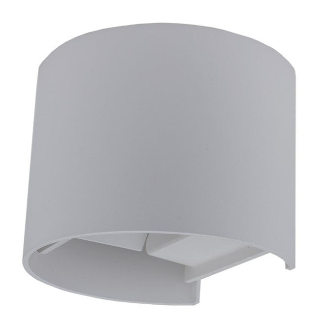 LED Wall Light Grey Body Round