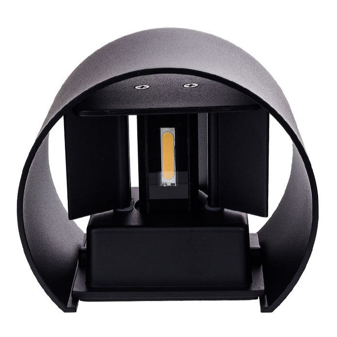 LED Wall Light Black Body Round - image 6