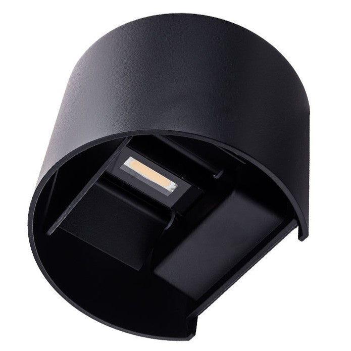 LED Wall Light Black Body Round - image 5
