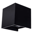 LED Wall Light Black Body Square