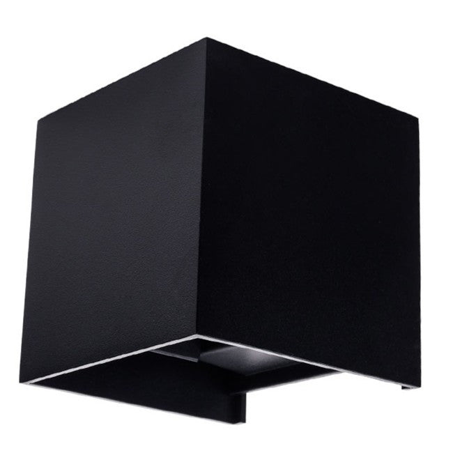 LED Wall Light Black Body Square