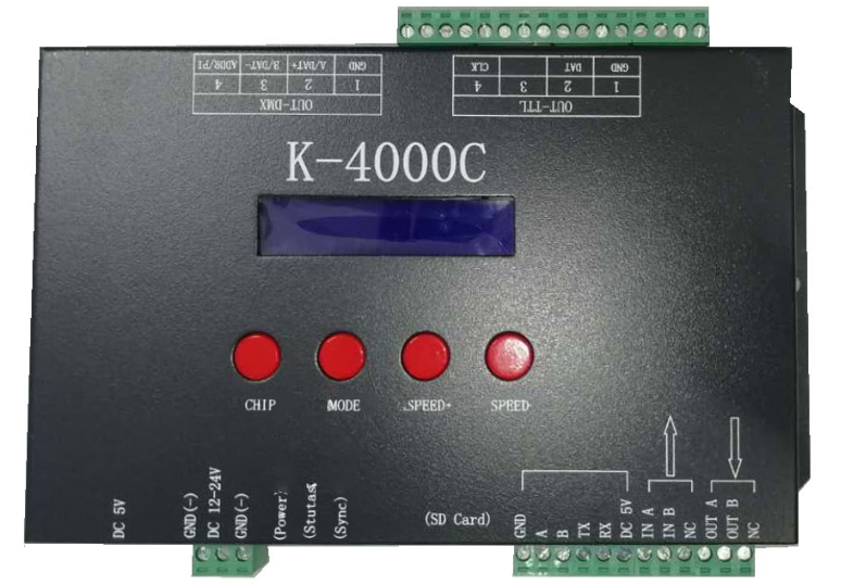 DC5V DMX/SPI Controller - 4 Output Ports