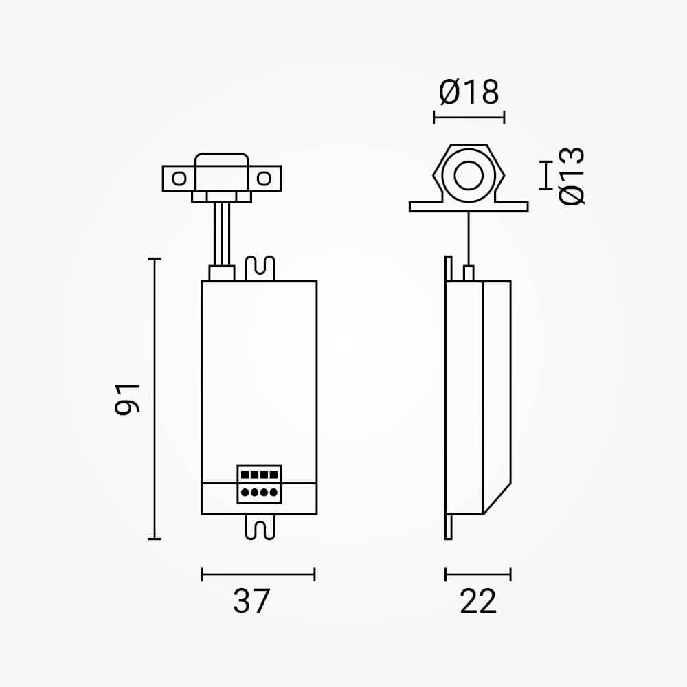LED PIR Motion Sensor IP20 - image 3