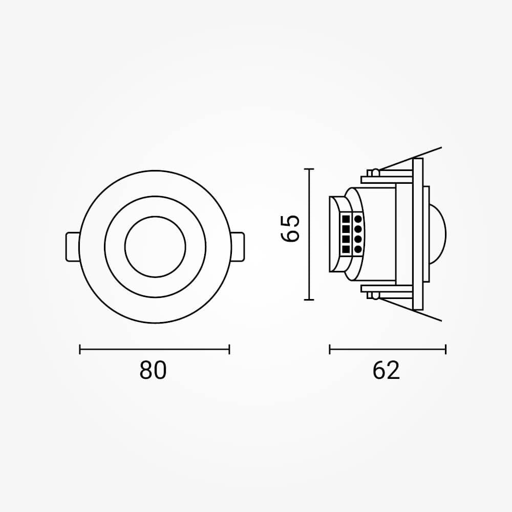 LED PIR 360° Motion Sensor White - image 5