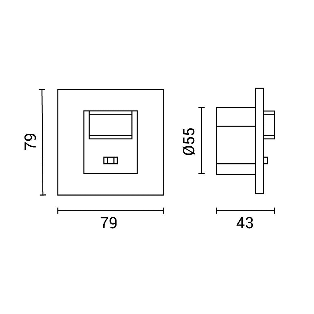 PIR Motion Sensor Three Wire - product view
