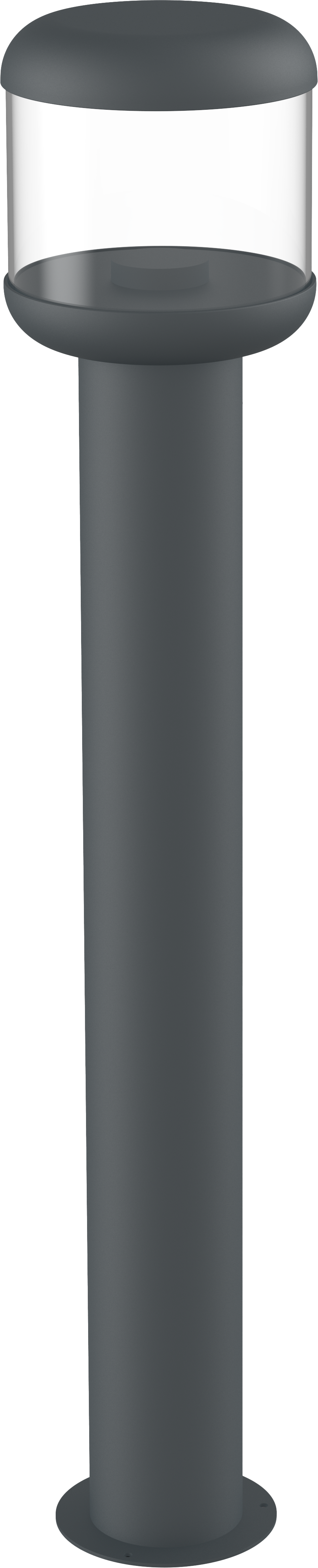Aluminijska ulična svjetiljka, prozirni PC, E27 grla, IP54