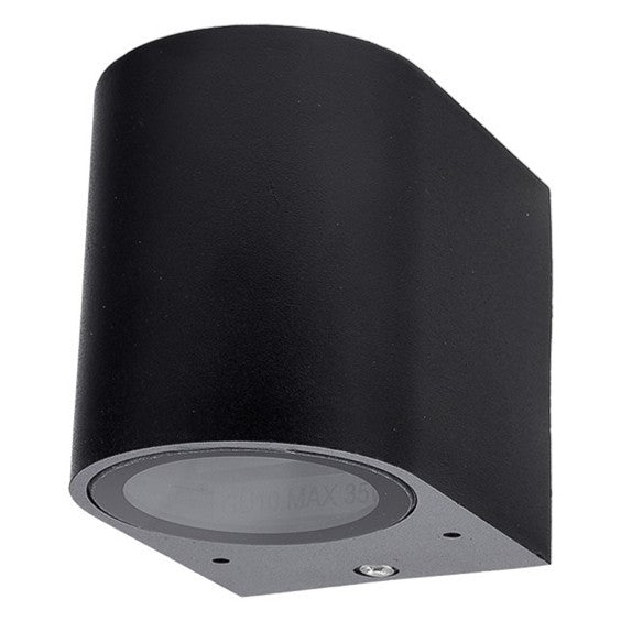 WALL LAMP ALUMINIUM BLACK BODY GU10 SOCKET