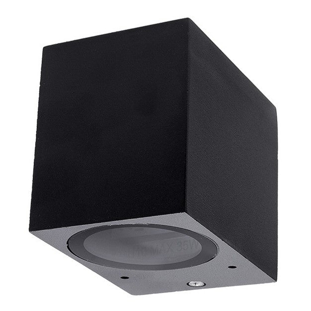 WALL LAMP ALUMINIUM BLACK BODY GU10 SOCKET