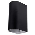 WALL LAMP ALUMINIUM BLACK BODY 2xGU10 SOCKET