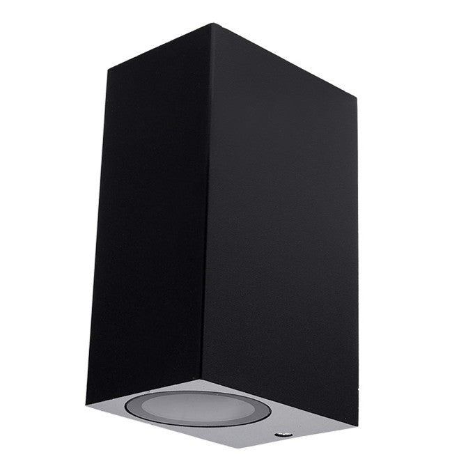WALL LAMP ALUMINIUM BLACK BODY 2xGU10 SOCKET