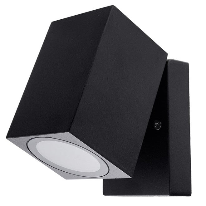 Wall Lamp Black Body GU10 Socket Aluminium