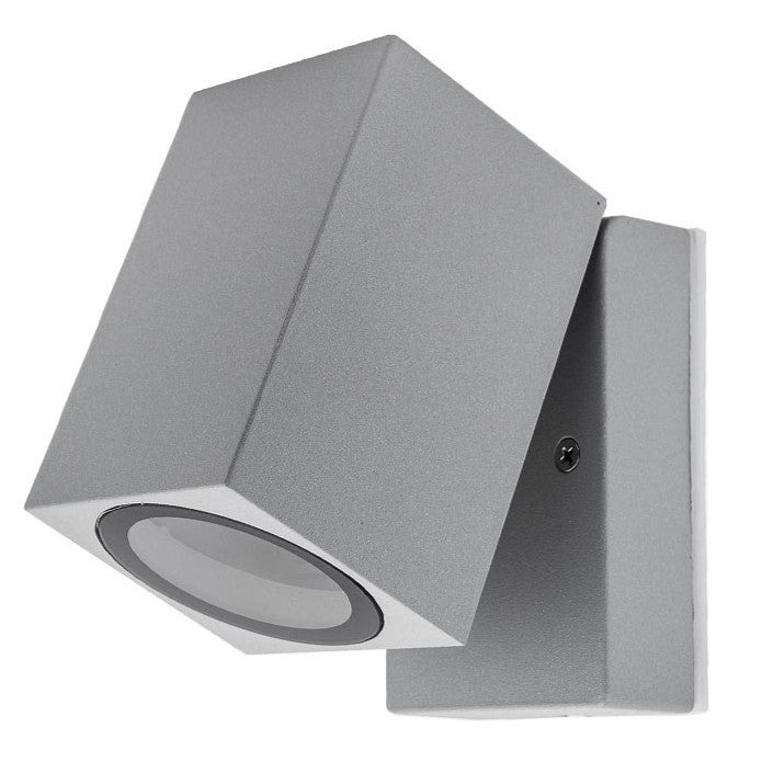 Wall Lamp Silver Body GU10 Socket Aluminium