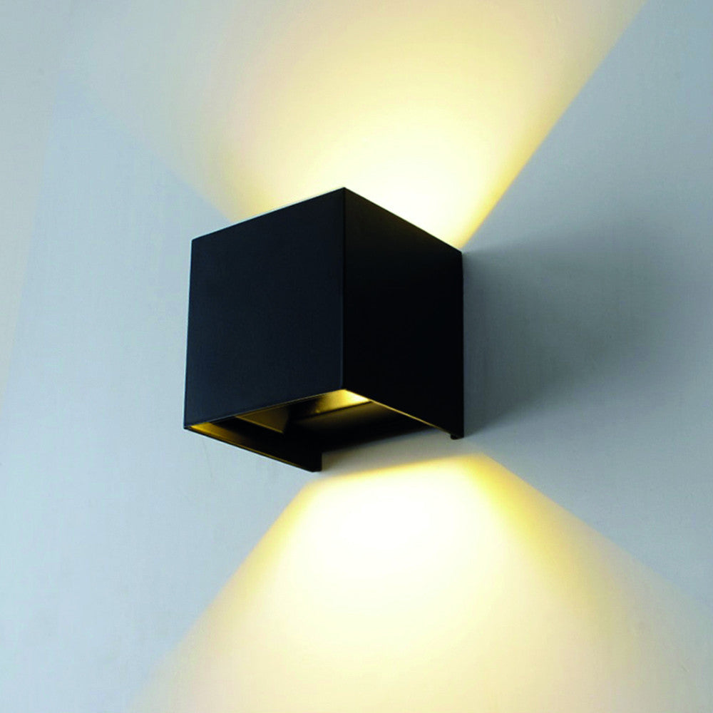 LED Wall Light Black Body Square - image 4