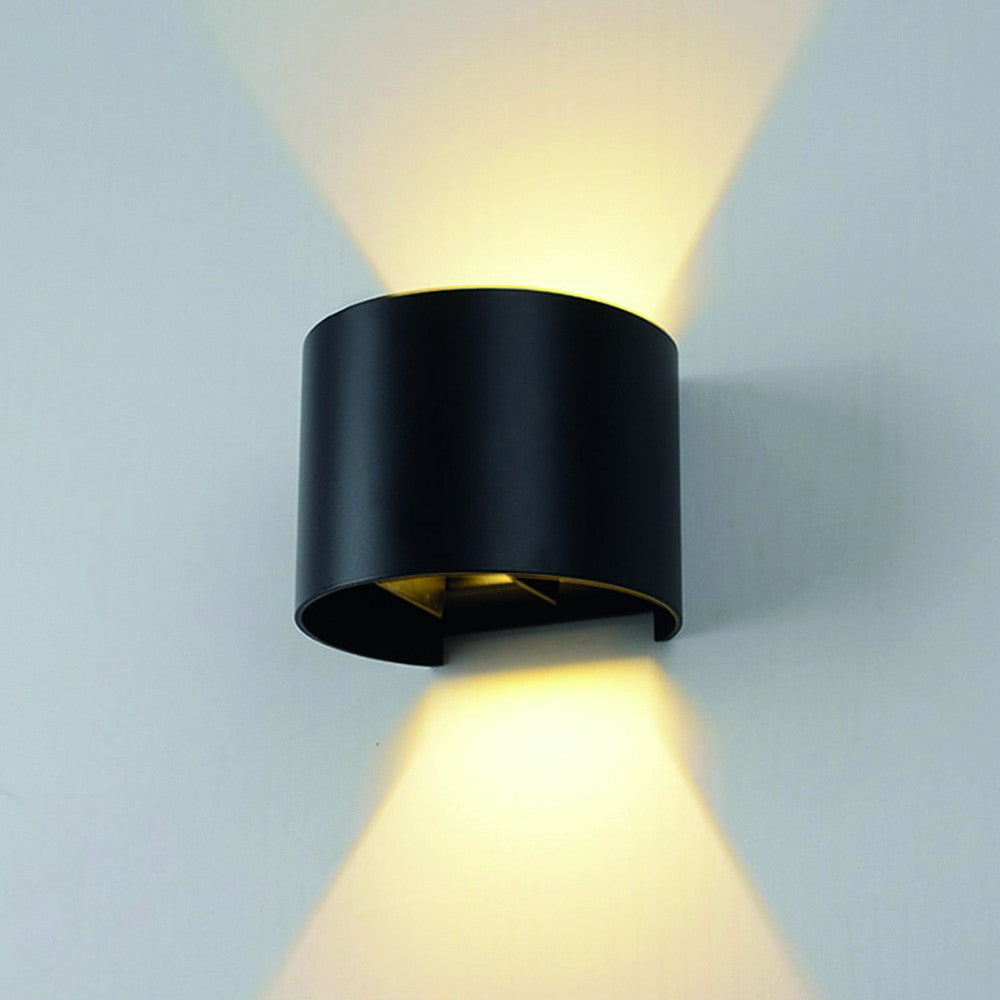 LED Wall Light Black Body Round - image 4