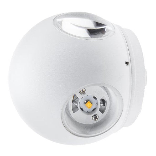 LED Wall Light Round 4 Diods White Body