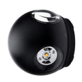 LED Wall Light Round 4 Diods Black Body