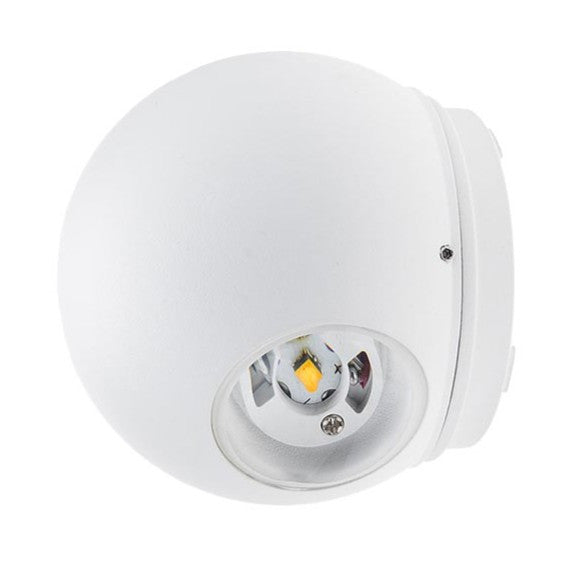 LED Wall Light Round White Body