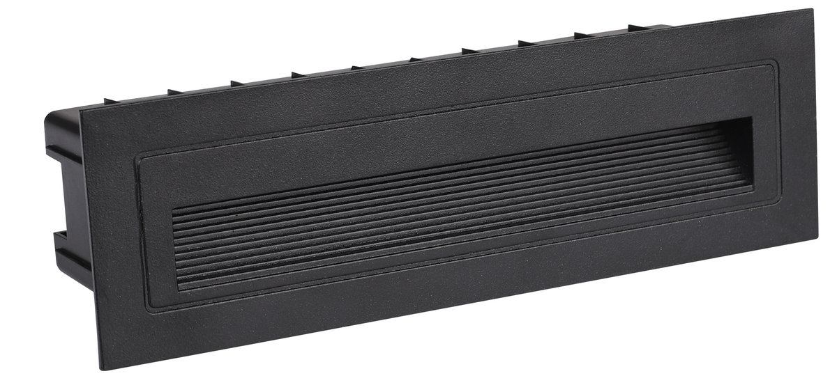 LED Step Light Rectangular Black