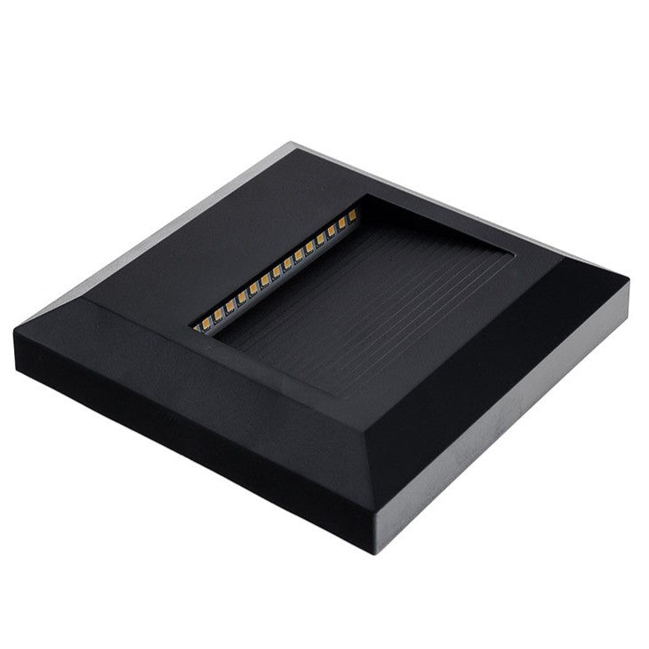 LED Step Light Square Black