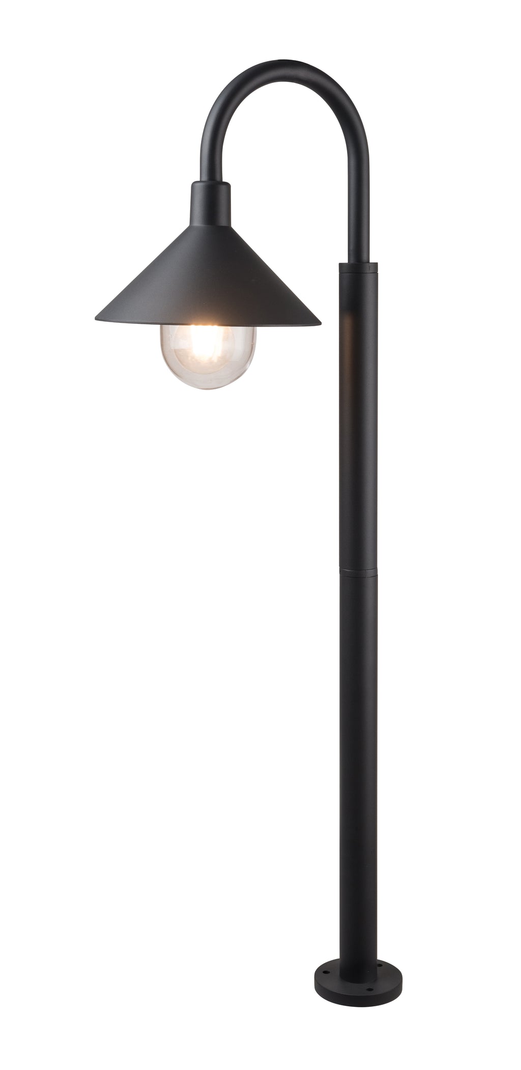 Zidna lampa aluminij IP44 1xE27 crno kućište