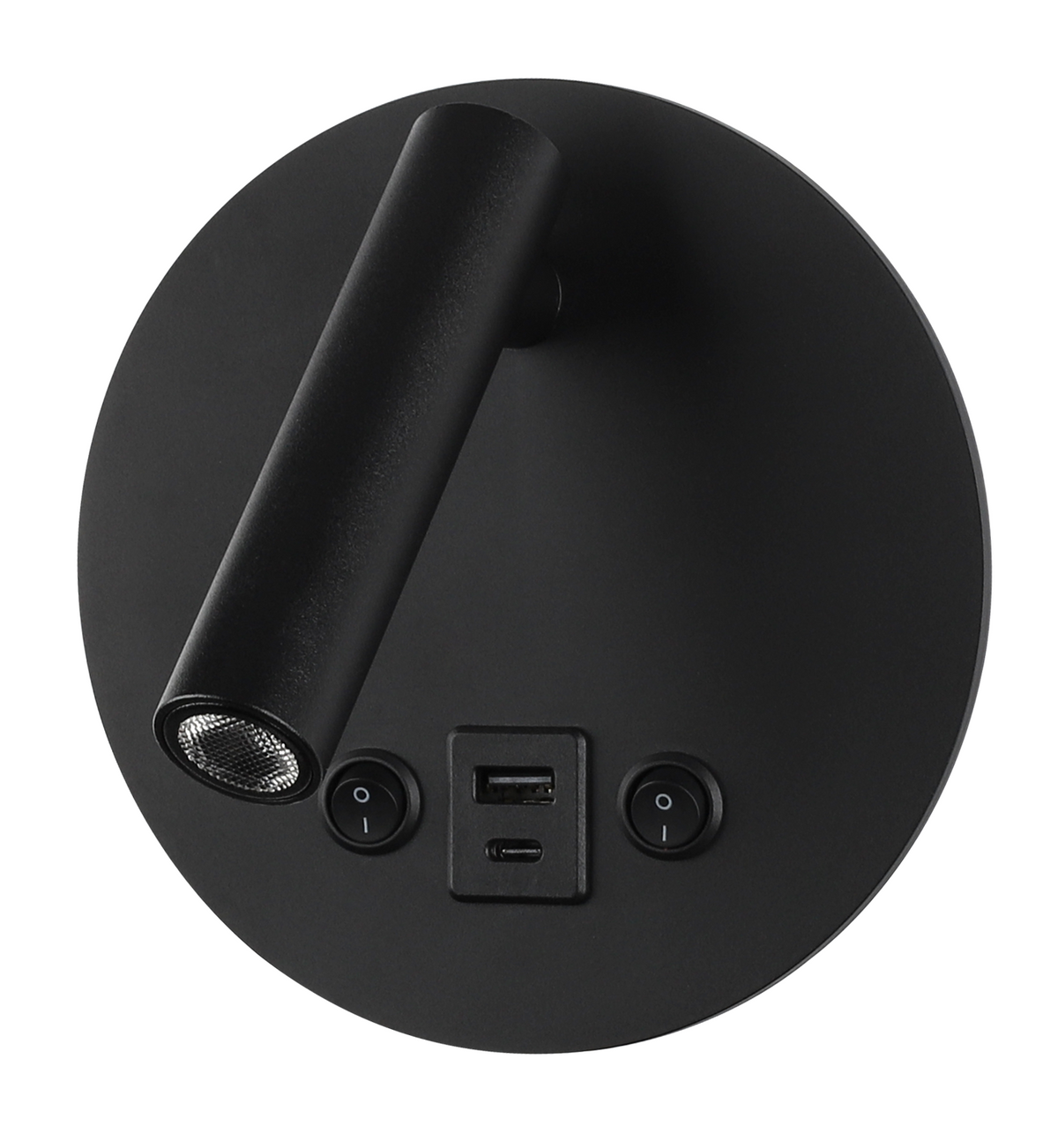 LED Cabinet Light 8W With ON/OFF-Switch + USB Black