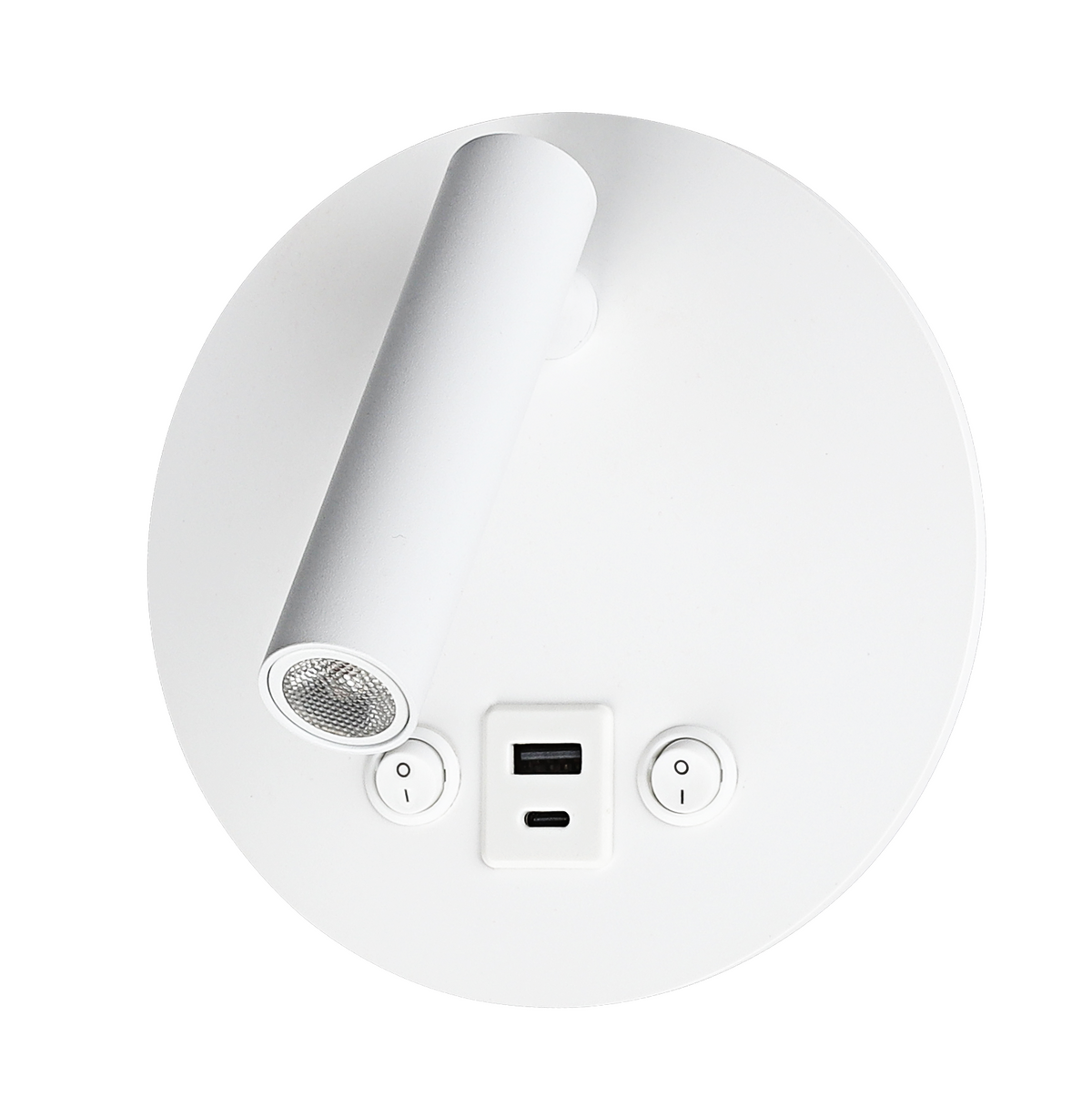 LED Cabinet Light 8W With ON/OFF-Switch + USB White