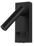 LED Cabinet Light 2W With ON/OFF-Switch + USB Black
