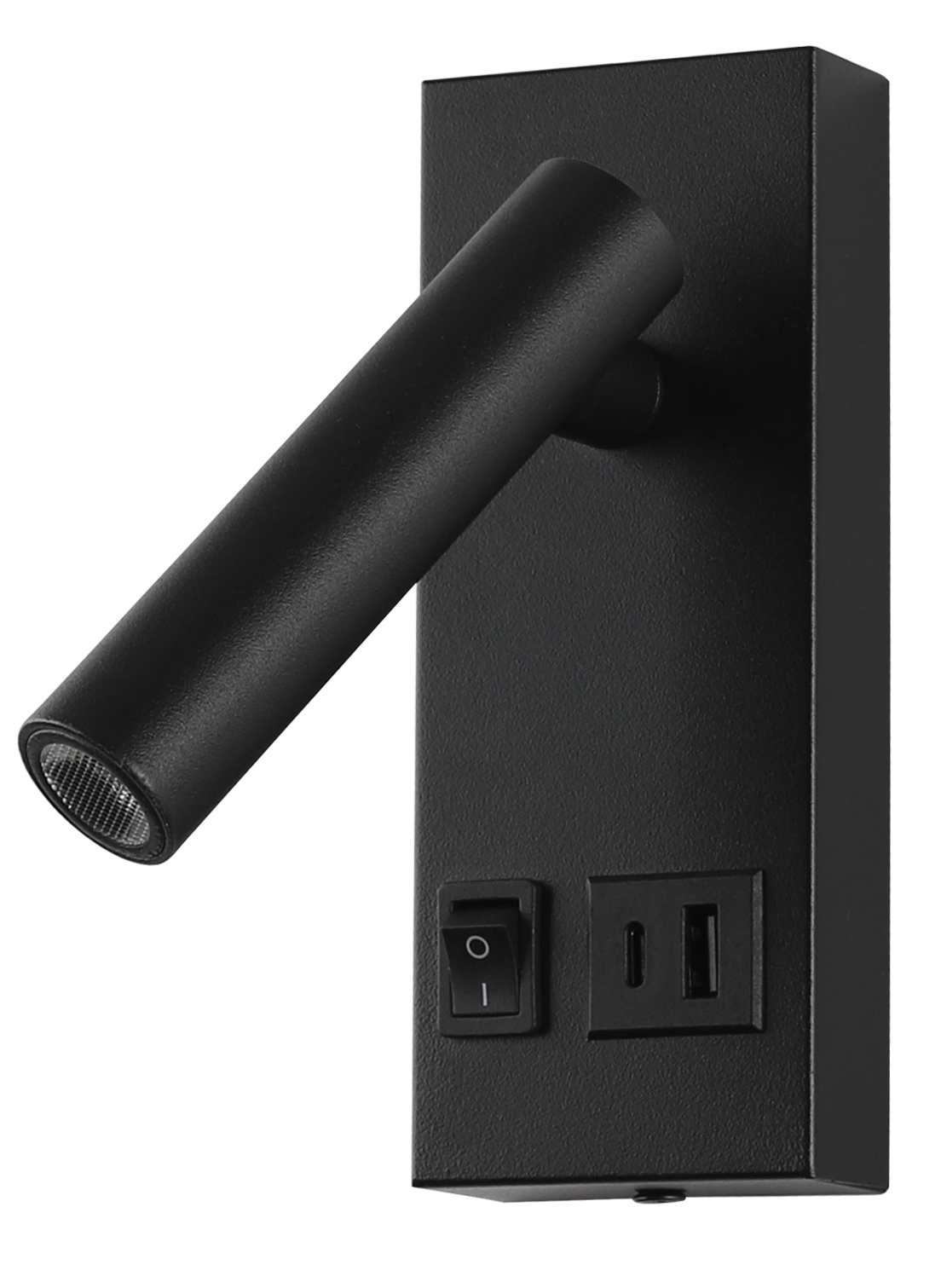 LED Cabinet Light 2W With ON/OFF-Switch + USB Black