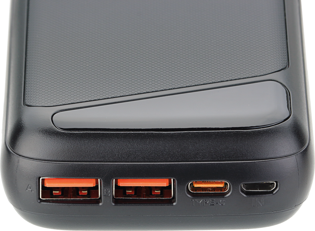 POWER BANK 20000mAh 3.7V BLACK MICRO/TYPE-C MAX-OUTPUT:DC22.5W - energy label