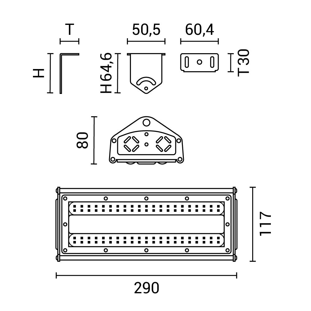 LED Linear High Bays 50W 4000K IP65 IK08 - image 3