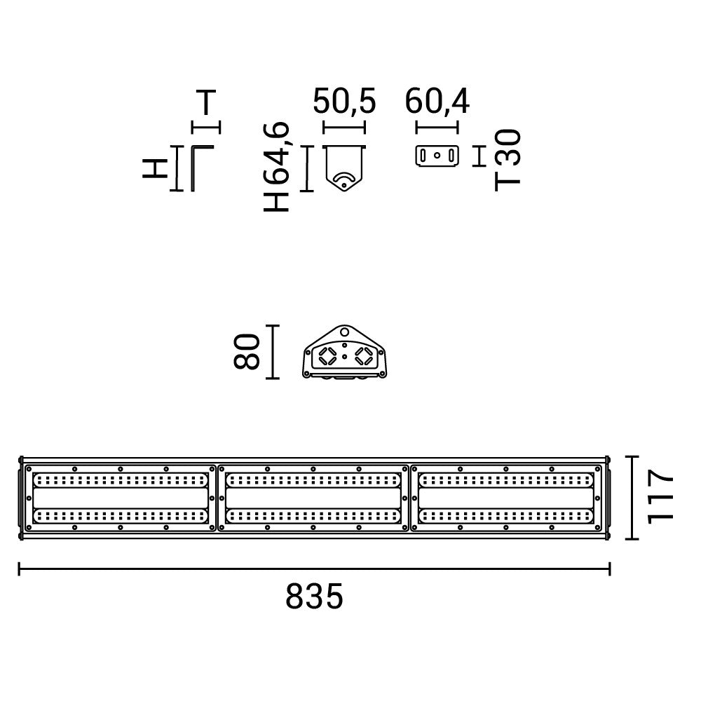 LED Linear High Bays 150W 4000K IP65 IK08 - image 3
