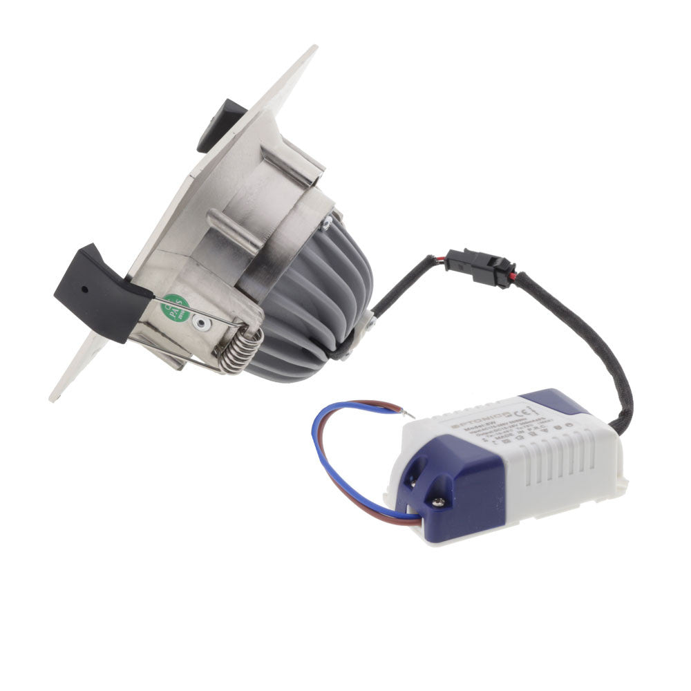 LED COB Downlight Square Inox Build-In - image 3
