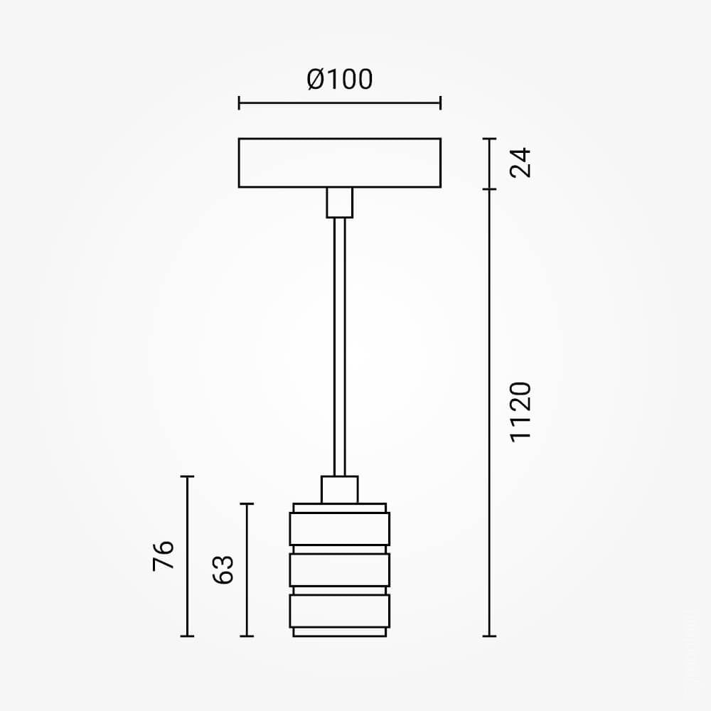 Vintage Pendant Light Holder - product view