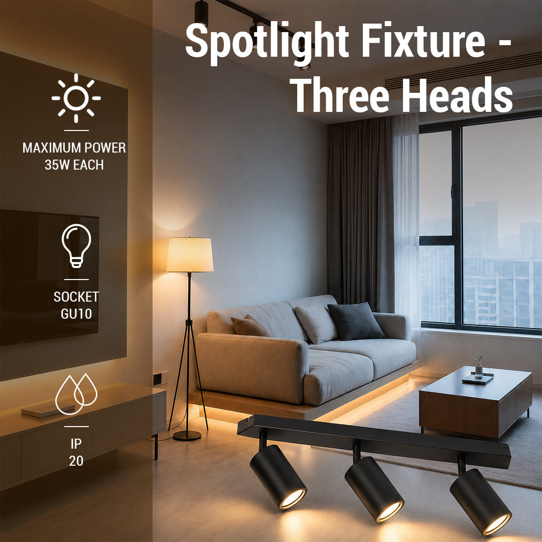 Spotlight Fixture - Three Heads - image 3