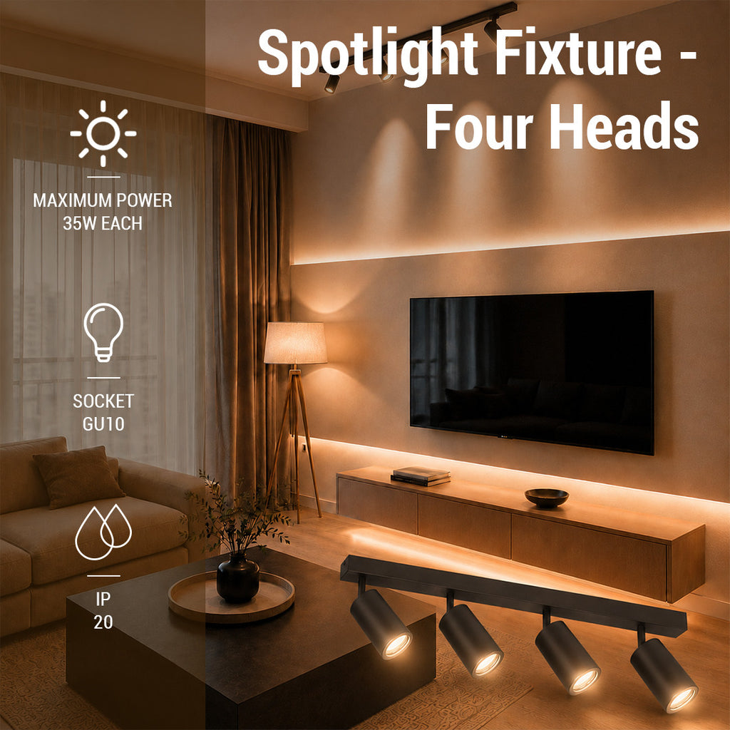 Spotlight Fixture - Four Heads - image 3