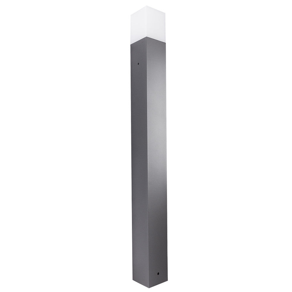 LED svjetiljka za travnjak od aluminija, 100 cm, tamnosiva