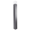 LED svjetiljka za travnjak od aluminija, 100 cm, tamnosiva