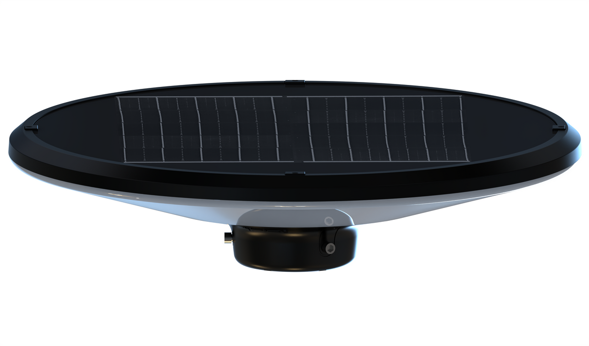 LED Solar Garden/Park Lamp CCT Black +2.5M Pole + Water Tank IP65 + Remote Control - image 3