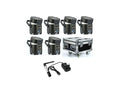 9*10W RGBA+UV 6in1 LED PAR Light+Charging F. Case+Wireless Transmitter