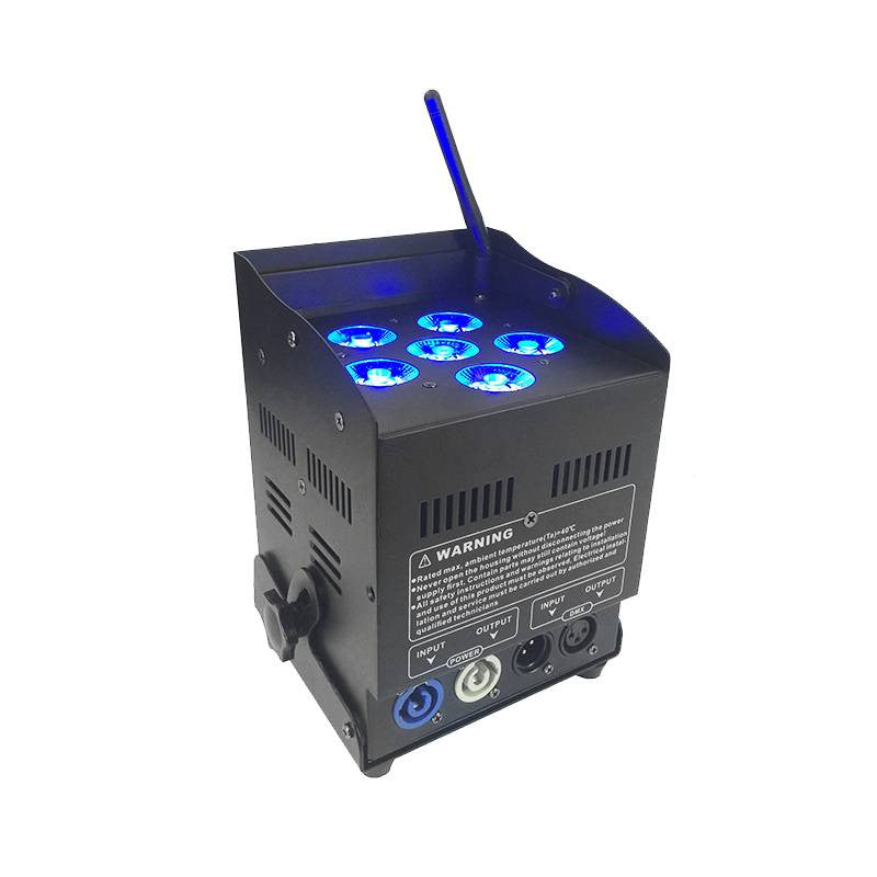 6*10W RGBA+UV 6IN1 LED PAR svjetlo na baterije