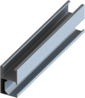Aluminium Silver Rail 27*45mm 2.2m