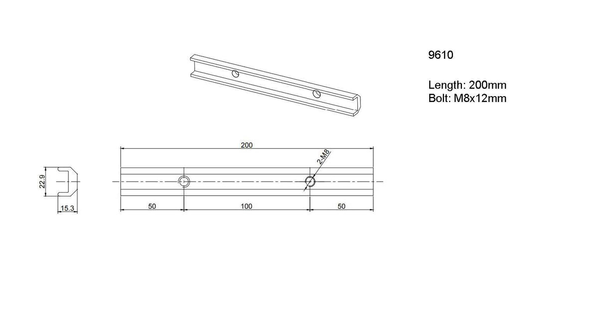 Rail Joiner 200mm - image 3