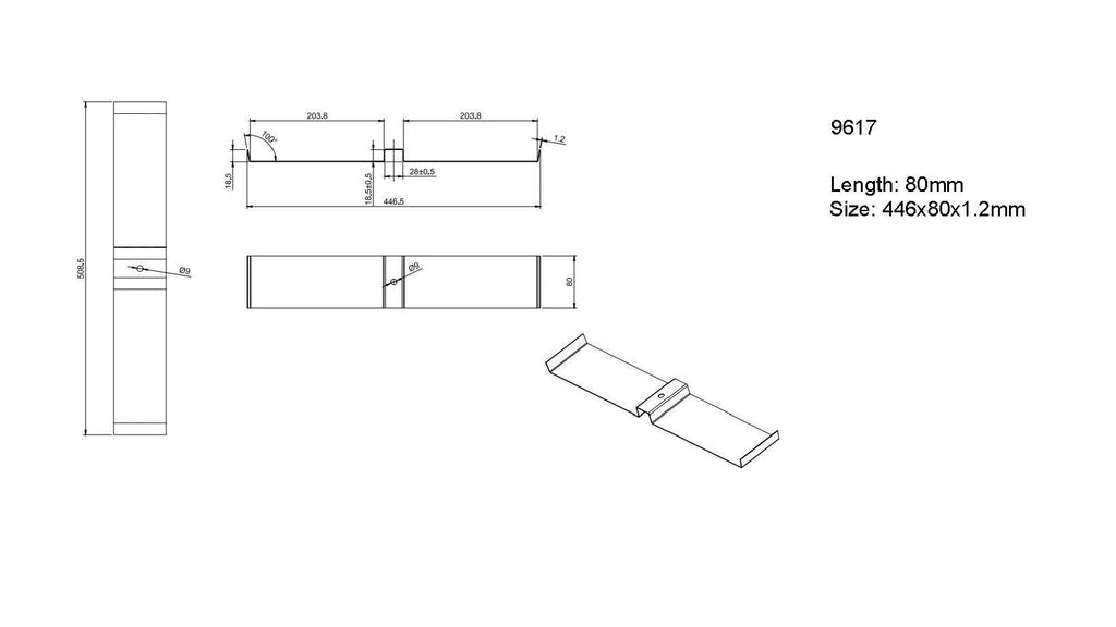 Aluminium Ballasted Strip - product view