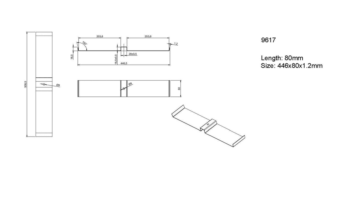 Aluminium Ballasted Strip - product view