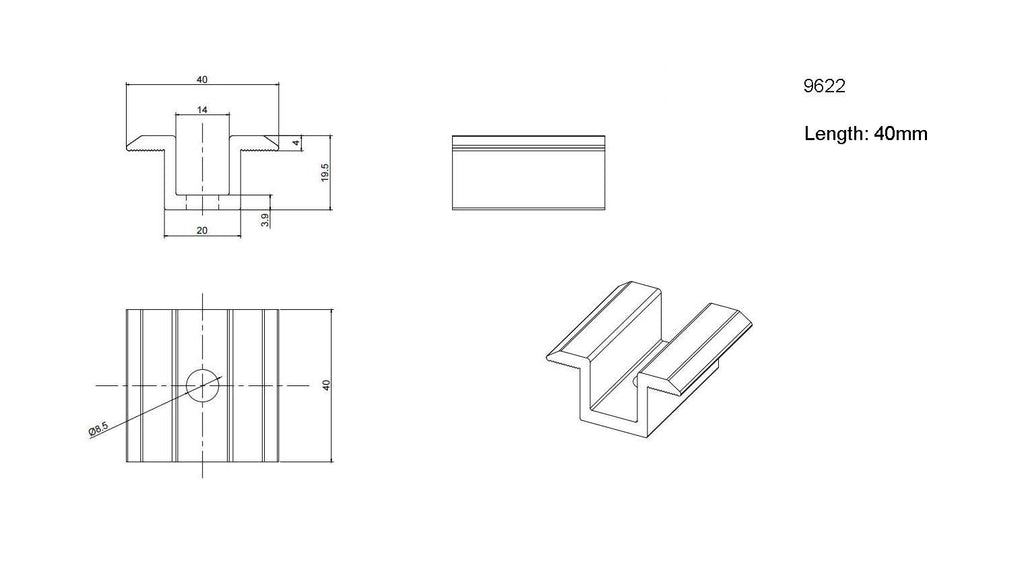 Middle clamp - product view