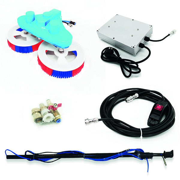 Double Headed Electric Photovoltaic Brush 5.5M Glass Fiber Handle AC220 or 110V AC - image 3