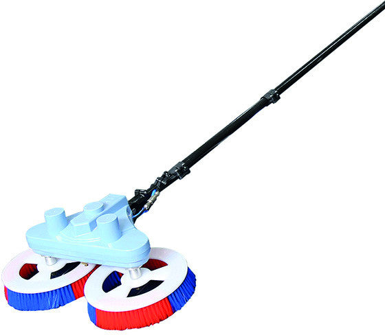 Double Headed Electric Photovoltaic Brush 5.5M Glass Fiber Handle AC220 or 110V AC