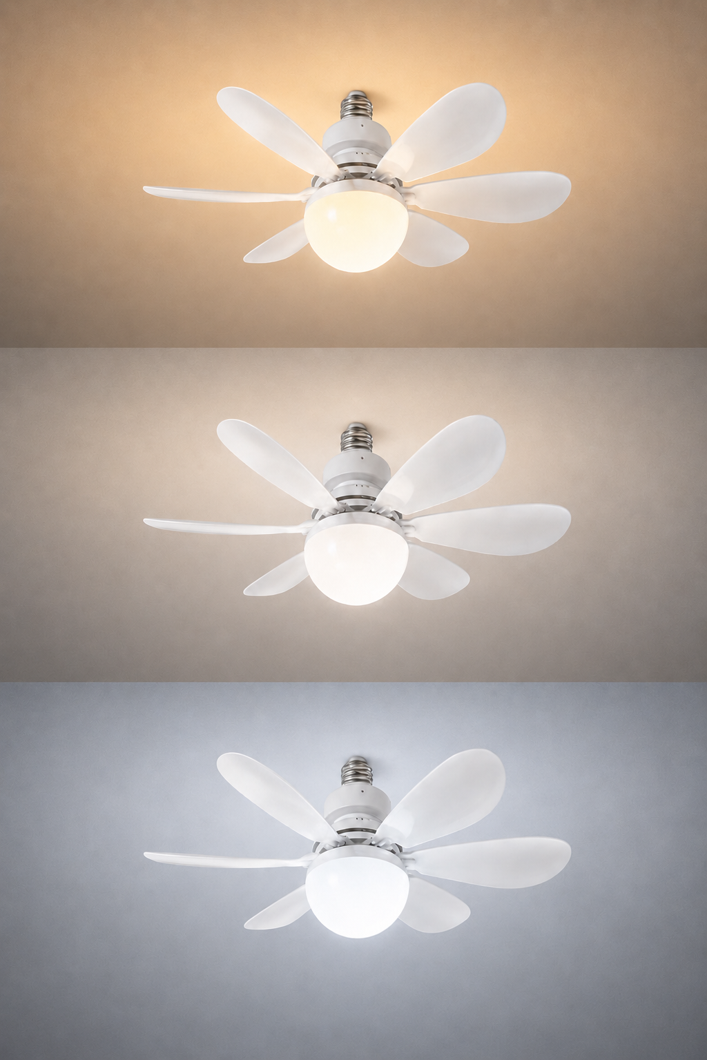 LED Fan Ceiling 12W/3CCT White + Remote Control - energy label
