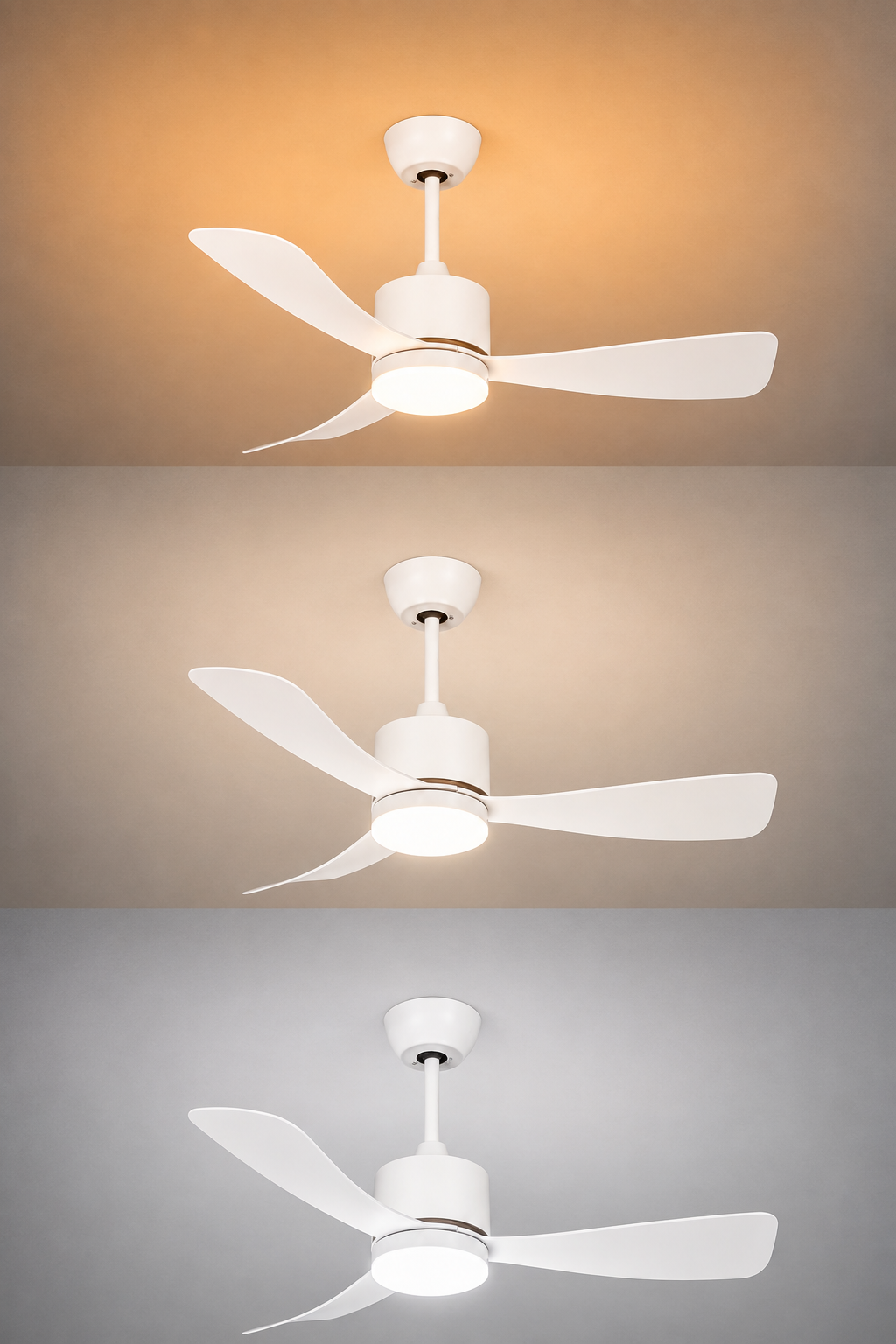 LED FAN Ceiling 18W/3CCT White Body + Remote Control - image 4
